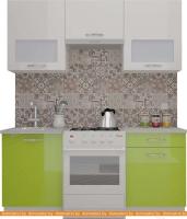 Кухня ВерсоМебель ЭкоЛайт-5 1.6 (белый/лайм яркий) картинка