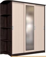 Шкаф-купе Интерлиния Андора АН17.01.01 (дуб молочный/дуб венге) картинка