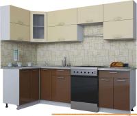 Кухня Интерлиния Мила Gloss 60-12x26 (ваниль/шоколад глянец) картинка