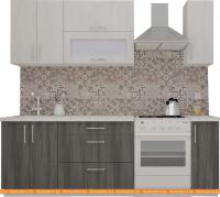 Кухня ВерсоМебель ВерсоЛайн 2-1.7 (север. дерево светлое/север. дерево темное) картинка