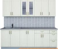 Кухня Интерлиния Мила Крафт 2.3Б (дуб снежный) картинка