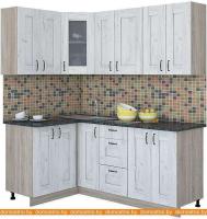 Кухня Интерлиния Мила Хольц 12x19 (дуб белый) картинка