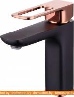 Смеситель IDDIS Slide SLIBG00i01 (черный/розовое золото) картинка