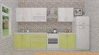 Кухня ВерсоМебель ВерсоЛайн 8-2.4 (белый 001/лайм 003) картинка