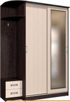 Шкаф-купе Интерлиния Андора АН12.01.03 (дуб молочный/дуб венге) картинка