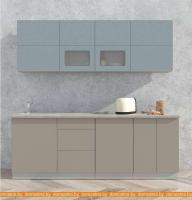 Кухня Интерлиния Мила Матте 2.2 А (океан/луна/травертин серый) картинка