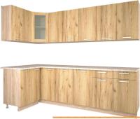 Кухня Интерлиния Мила 12x26 (дуб золотой) картинка