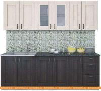 Кухня Интерлиния Мила Хольц 23 (дуб венге/дуб молочный) картинка