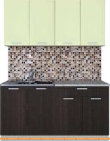 Кухня Интерлиния Мила Лайт 1.6 (салатовый/дуб венге) картинка