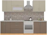 Кухня ВерсоМебель ВерсоЛайн 2-2.2 (бежевый/латте) картинка