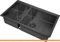 Кухонная мойка ZorG PVD-78-2-51-R (графит) картинка