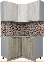 Кухня Интерлиния Мила Лайт 1.2x1.2 (дуб белый/дуб серый) картинка