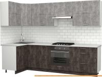 Кухня S-Company Клео крафт 1.2x2.8 левая (ателье темное/ателье светлое) картинка