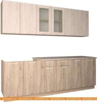 Кухня Интерлиния Мила 24 (дуб белый/дуб серый) картинка