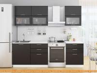 Кухня Vivat Mebel Валерия-М-01 (черный металлик) картинка