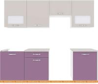 Кухня ВерсоМебель Эко-6 2.4 (виола/кашемир) картинка