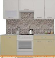 Кухня ВерсоМебель ЭкоЛайт-5 1.9 (белый/персик) картинка