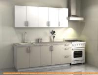 Кухня ЗОВ Анкара прямая 2 м (белое дерево гор/тауп серый) картинка