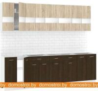 Кухня Кортекс-мебель Корнелия Экстра 2.5 без столешницы (дуб сонома/венге) картинка