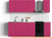 Кухня Сивирин-Компани Клео колор 2,0 (малиновый\малиновый) картинка