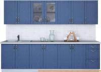 Кухня Интерлиния Мила Крафт 2.8А (дуб лазурный) картинка