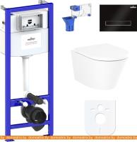 Унитаз Lavinia Boho Relfix Biore Rimless 7 в 1 87040106 (черное стекло) картинка