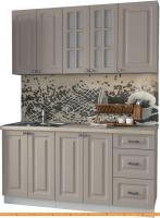 Кухня Интерлиния Мила Деко 1.6 Б (луна/травертин серый) картинка