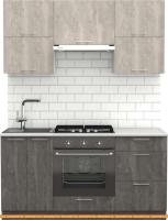 Кухня S-Company Клео крафт 1.6 (железный камень/бетонный камень) картинка