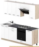 Кухня Славянская столица 44-2 (дуб сонома/белый) картинка