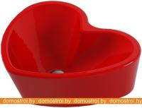 Умывальник Sanita Luxe Love is 45x40 (красный) картинка