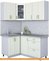 Кухня Интерлиния Мила Крафт 1.2x1.6 (дуб снежный) картинка