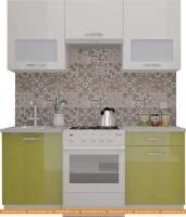 Кухня ВерсоМебель ЭкоЛайт-5 1.6 (белый/оливковый) картинка