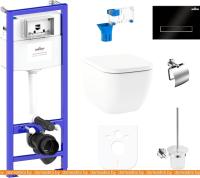 Унитаз Lavinia Boho Relfix One 9 в 1 97010022 (черное стекло) картинка