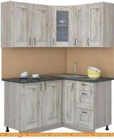 Кухня Интерлиния Мила Хольц 14x13 (дуб серый) картинка