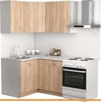 Кухня S-Company Клео лайт 1.2x1.3 левая (дуб сонома/дуб сонома) картинка