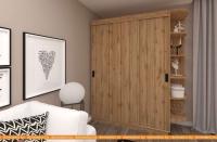 Шкаф-купе ЭлиГард Лагуна ШЛ-06.П.0 (дуб натуральный) картинка