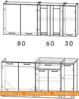Кухня Интерлиния Мила 17 (дуб белый/дуб серый) картинка