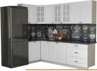 Кухня Интерлиния Мила Деко 1.2x2.6 (белый/кастилло темный) картинка