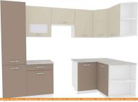 Кухня ВерсоМебель Эко-6 1.3x2.8 правая (латте/бежевый) картинка