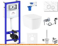 Унитаз Lavinia Boho Relfix Aveo Rimless 10 в 1 75110721 (statuary иск. камень) картинка