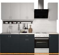Кухня S-Company Клео лайт 1.8 (антрацит/стальной серый) картинка