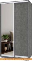 Шкаф-купе Modern Роланд 1200 (600) (камень темный/зеркало) картинка