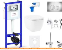 Унитаз Lavinia Boho Relfix One Rimless 10 в 1 98010138 (хром пластик) картинка