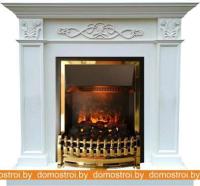 Комплект камина Smolcom Verona STD-ASP с Dimplex Atherton (бьянко белый дуб) картинка
