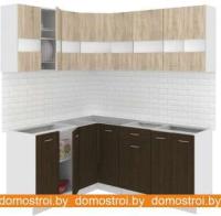 Кухня Кортекс-мебель Корнелия Экстра 1.5x1.8 без столешницы (дуб сонома/венге) картинка