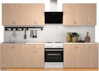 Кухня S-Company Клео лайт 2.5 (дуб молочный/дуб молочный) картинка