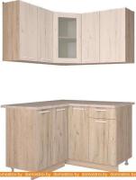 Кухня Интерлиния Мила 12x13 (дуб белый/дуб серый) картинка