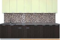 Кухня Интерлиния Мила Лайт 3.0 (салатовый/дуб венге) картинка