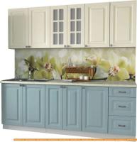 Кухня Интерлиния Мила Деко 2.2 А (слоновая кость/океан/опал светлый) картинка