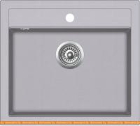 Кухонная мойка Aquasanita Quadro SQQ100W (alumetallic 202) картинка